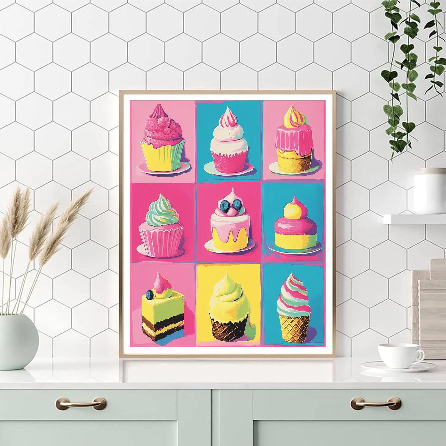 Andy Warhol Inspired Dessert Series Painting by numbers kit