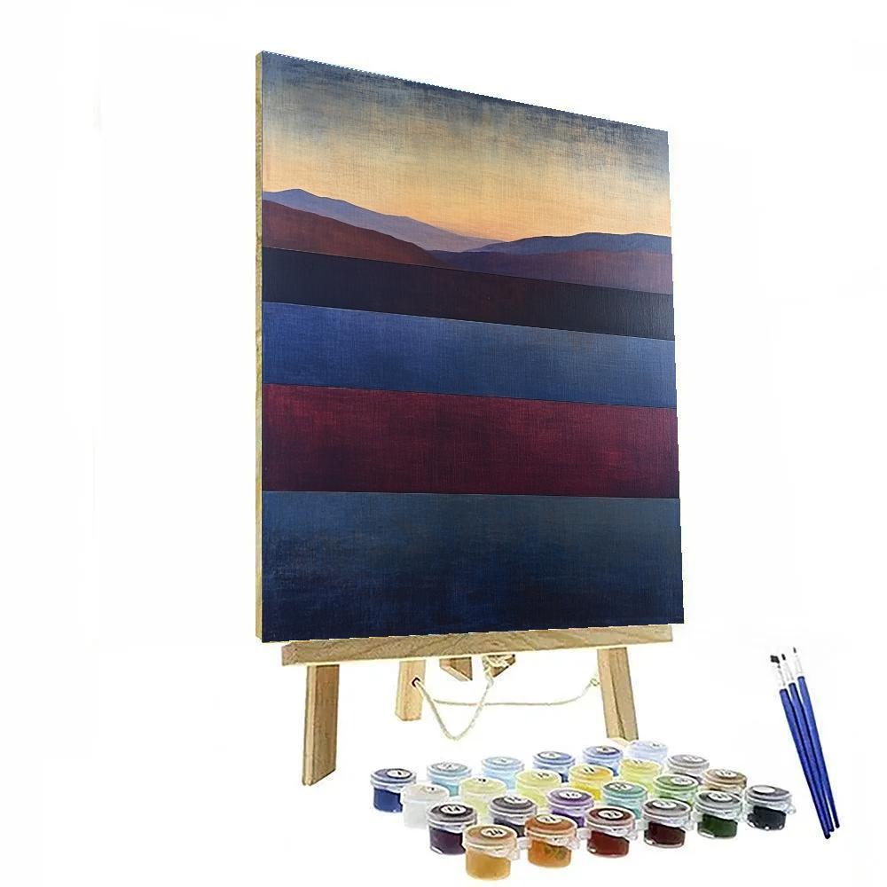 Mark Rothko Inspired Evening Lake Number painting
