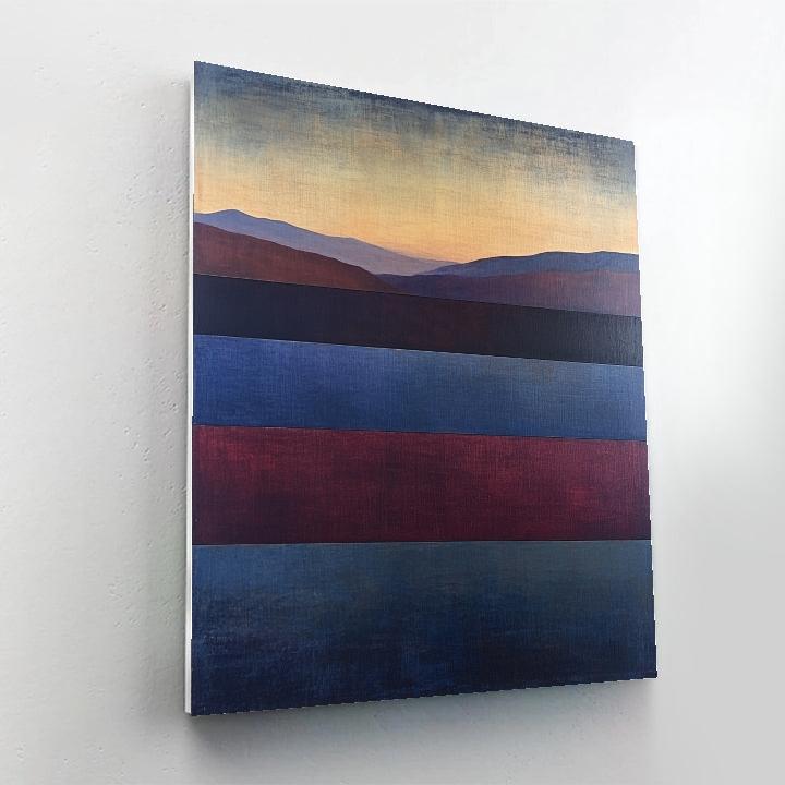 Mark Rothko Inspired Evening Lake Number painting