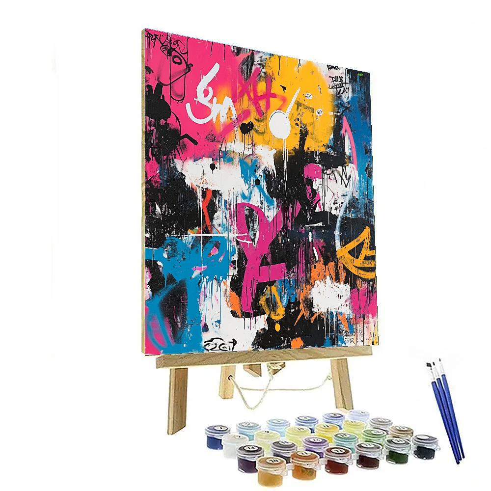 Jean-Michel Basquiat Inspired Street Parade Paint by numbers kits