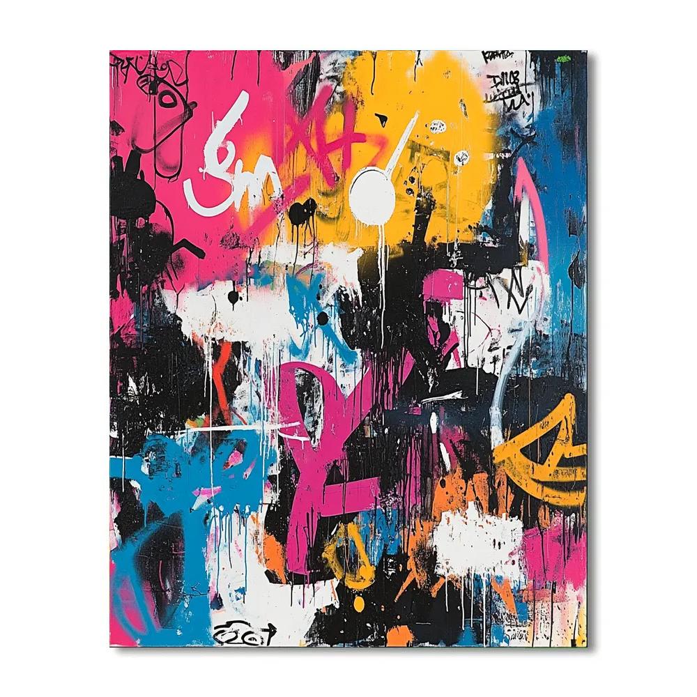 Jean-Michel Basquiat Inspired Street Parade Paint by numbers kits