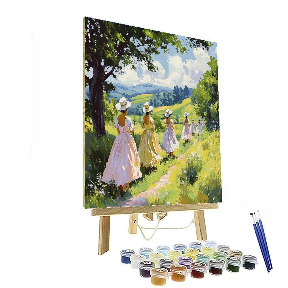 Thomas Gainsborough Inspired Village Fair paint by numbers