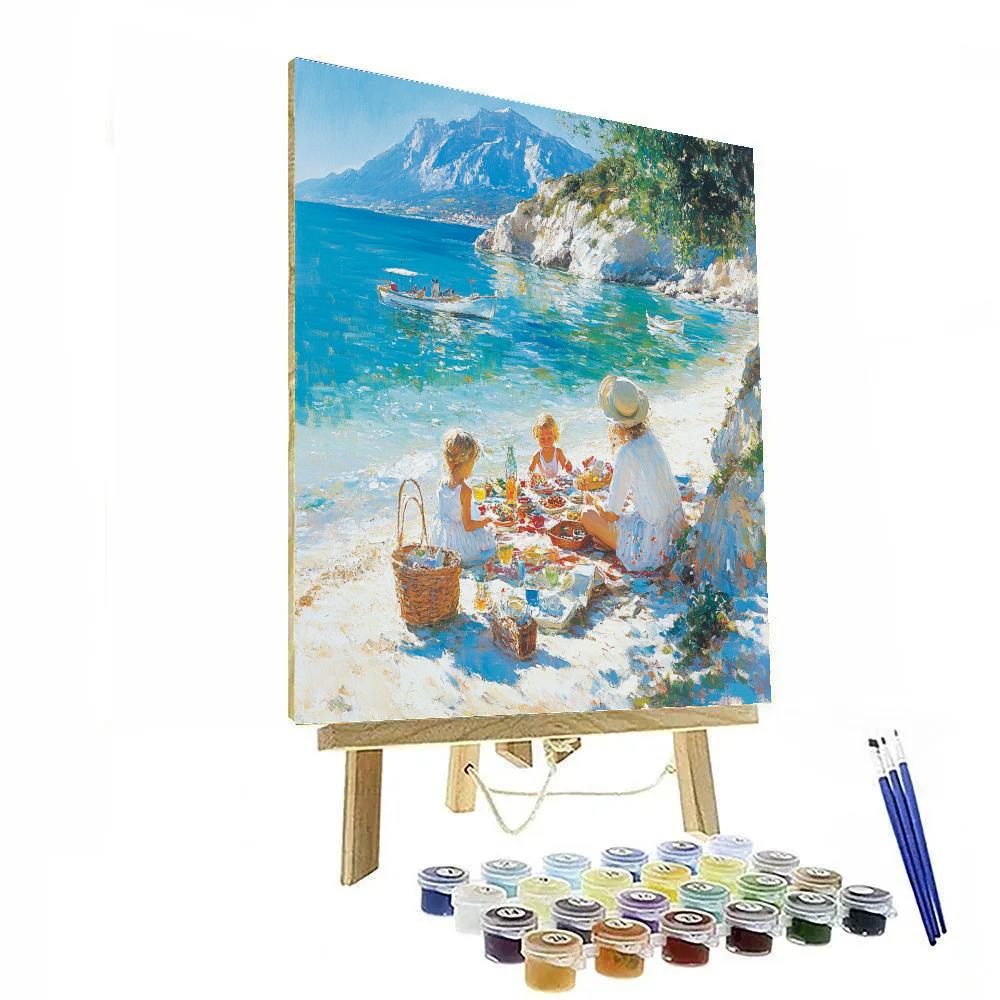 Joaquín Sorolla Inspired Beach Picnic Paint by numbers kits