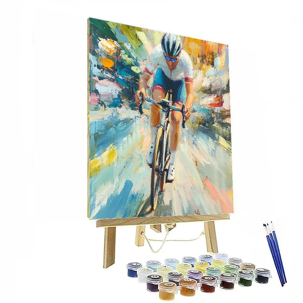 Edgar Degas Inspired Cyclist Study paint by numbers