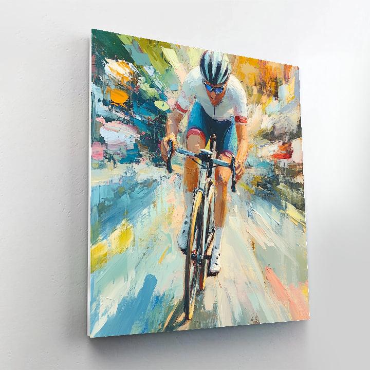 Edgar Degas Inspired Cyclist Study paint by numbers
