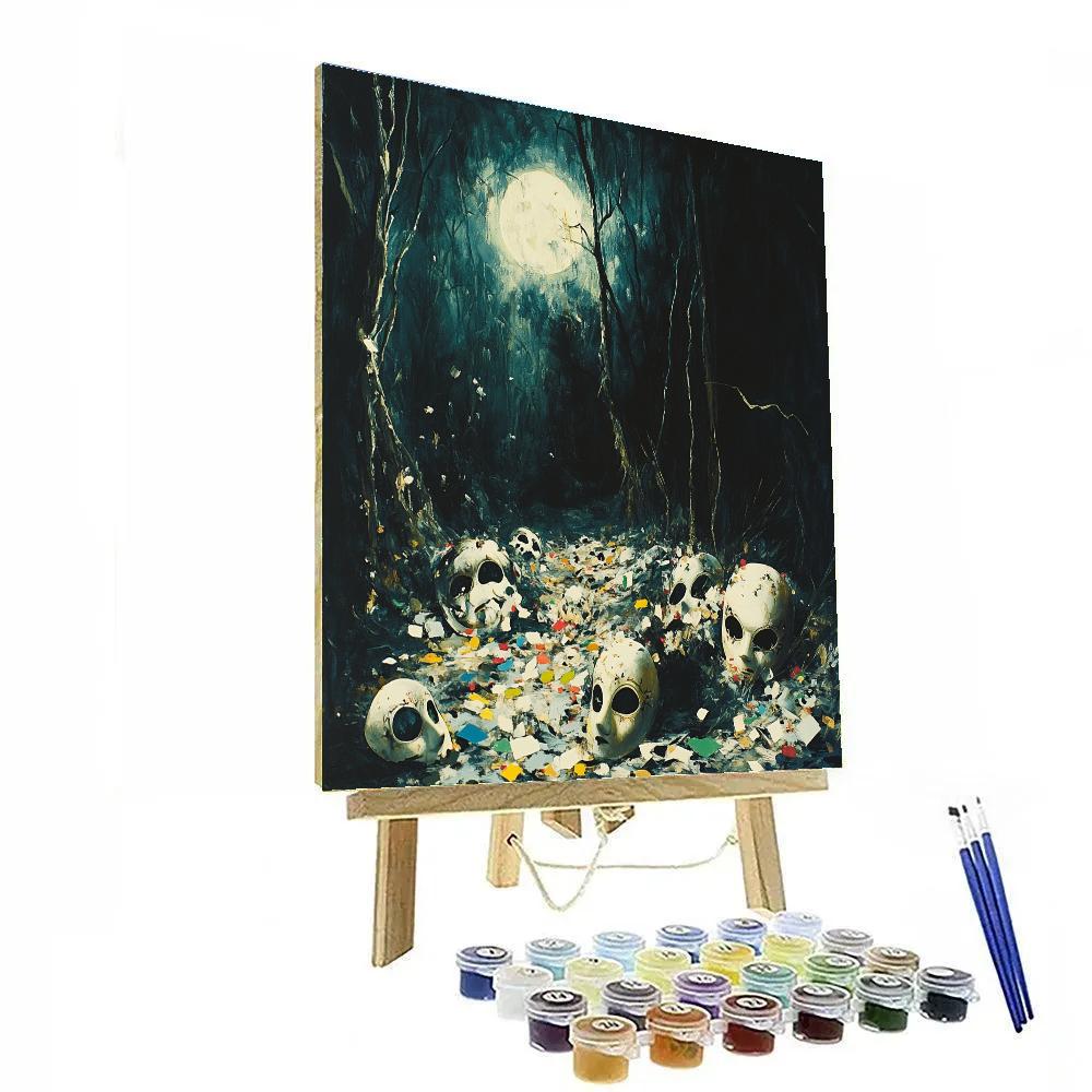 Francisco Goya Inspired Masquerade Aftermath paint by numbers