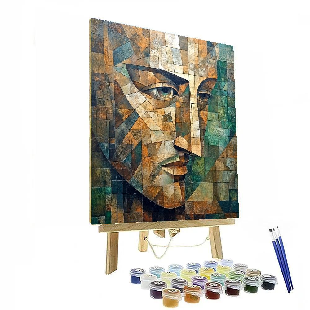 Pablo Picasso Inspired Mythological Warrior Number painting