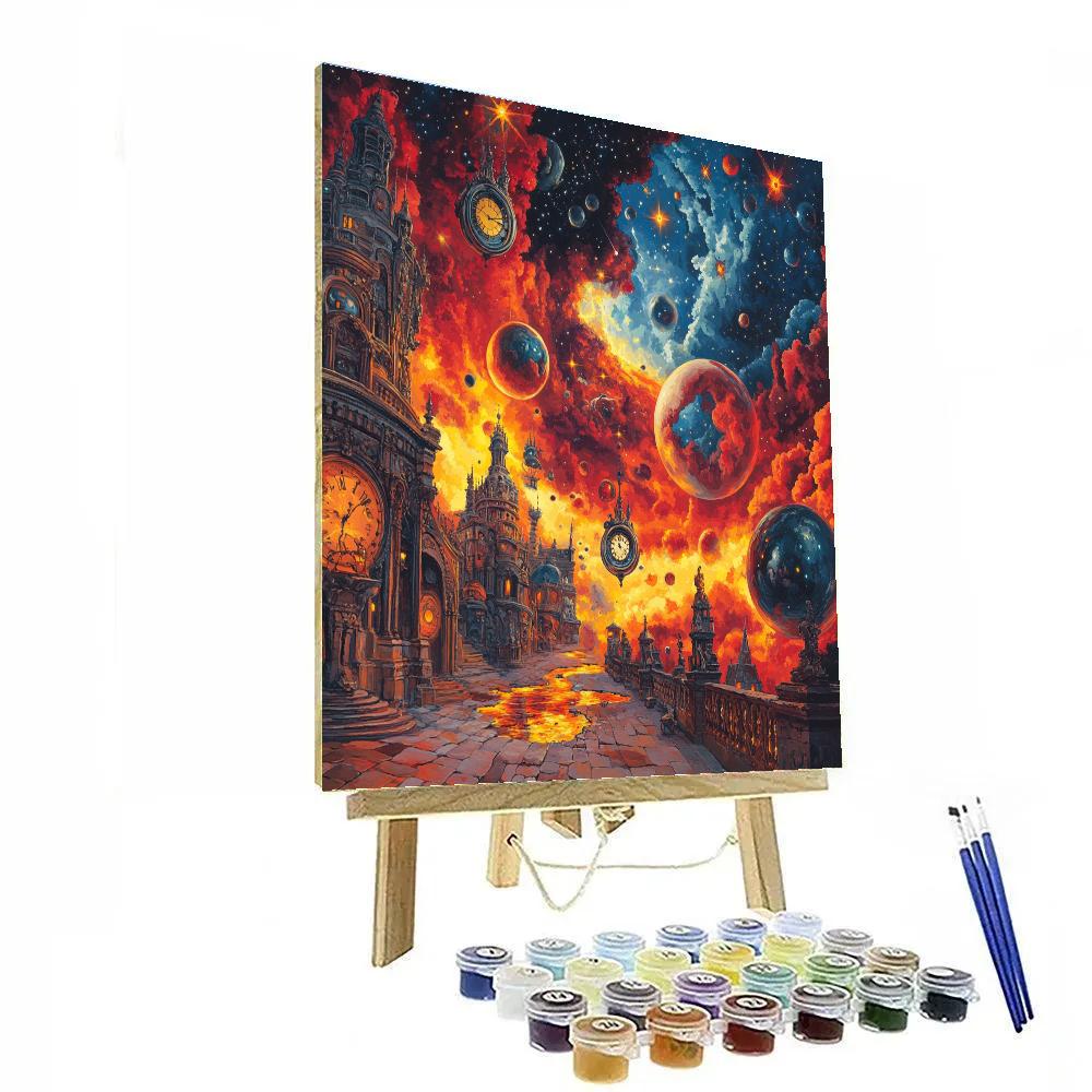 Salvador Dali Inspired Cosmic Surrealism Numbered painting kits