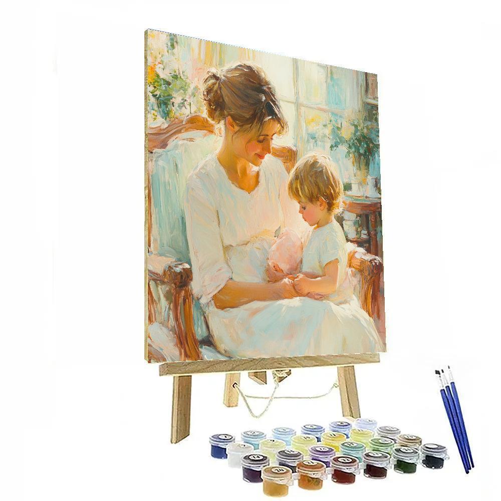 Mary Cassatt Inspired Mothers And Children painting number kit