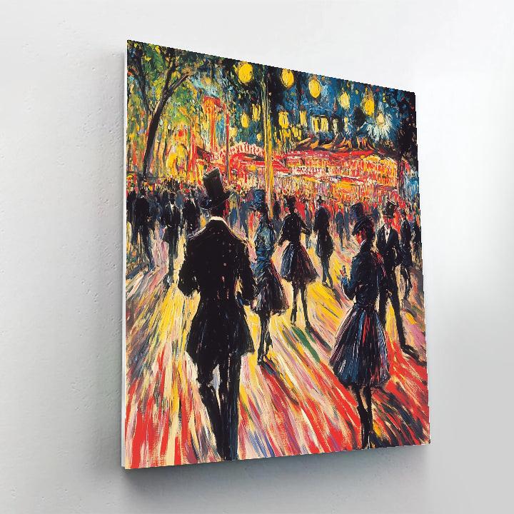 Henri Toulouse-Lautrec Inspired Carnival Night paint by number