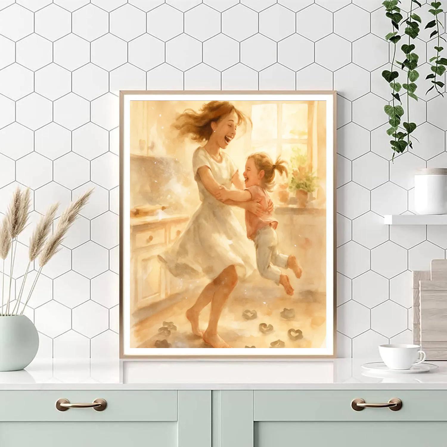 Kitchen Dance And Flour Kisses Paint by numbers kits
