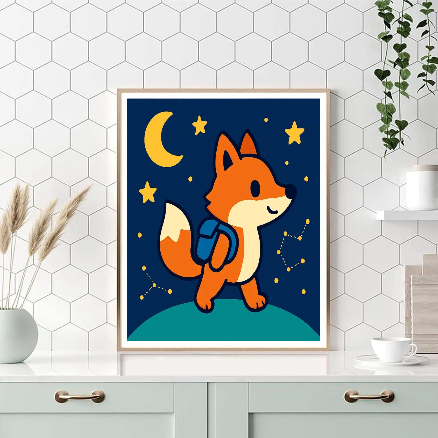 Starlight Fox Explorer Painting by numbers kit
