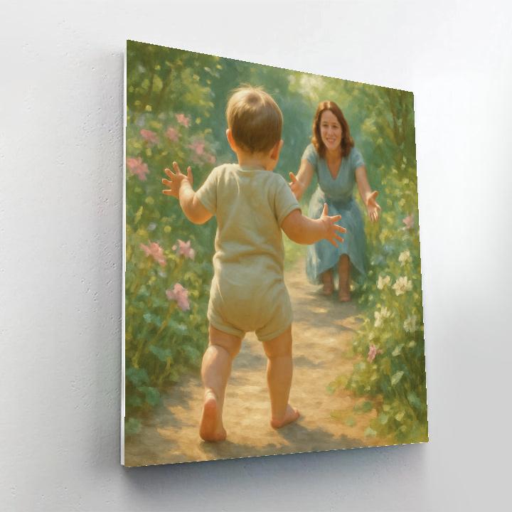 First Steps Garden Path Number painting