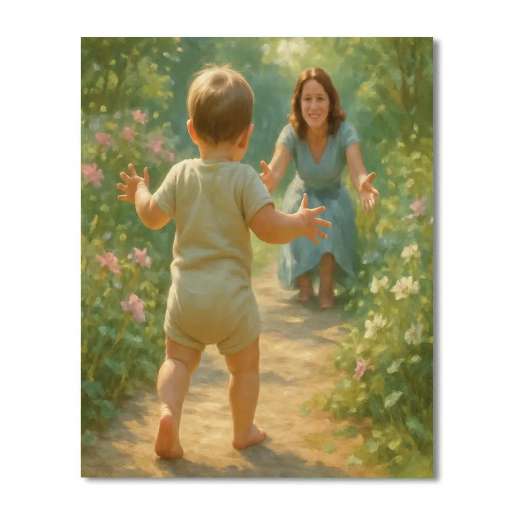 First Steps Garden Path Number painting