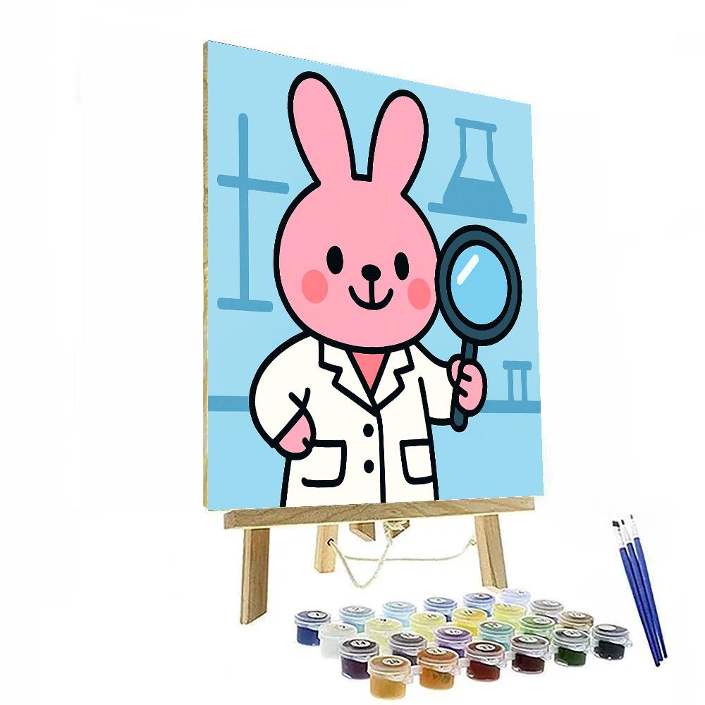 Nebula Bunny Scientist paint by number