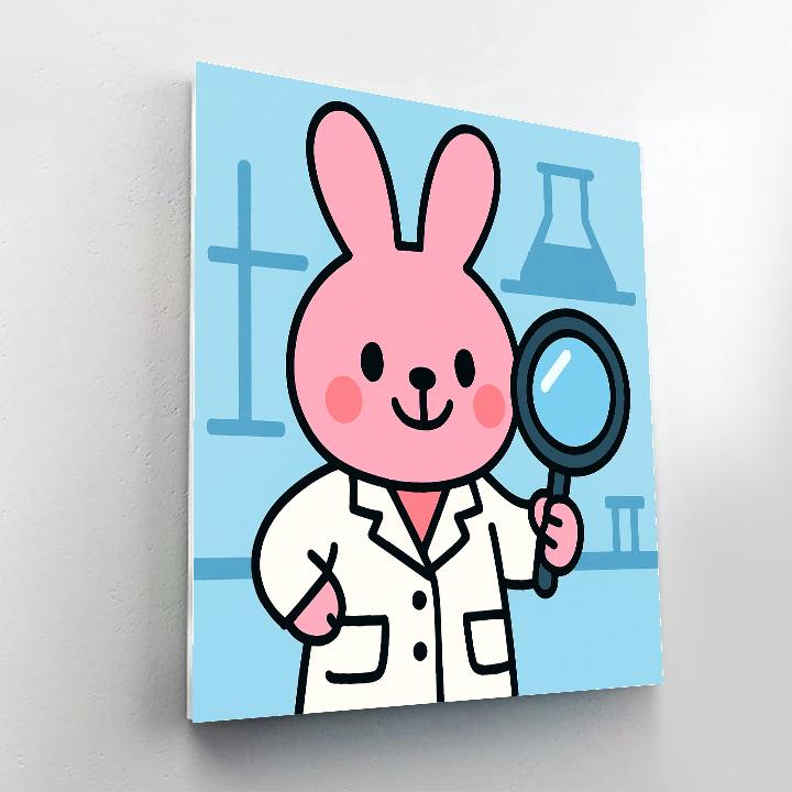 Nebula Bunny Scientist paint by number