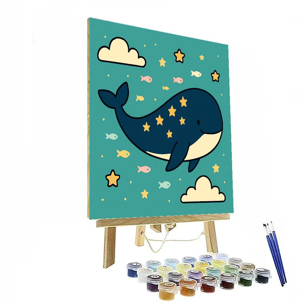 Galaxy Whale Parade Paint by numbers art