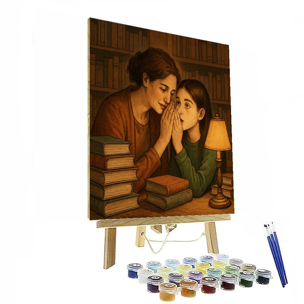 Library Nook Whispered Secrets paint by numbers