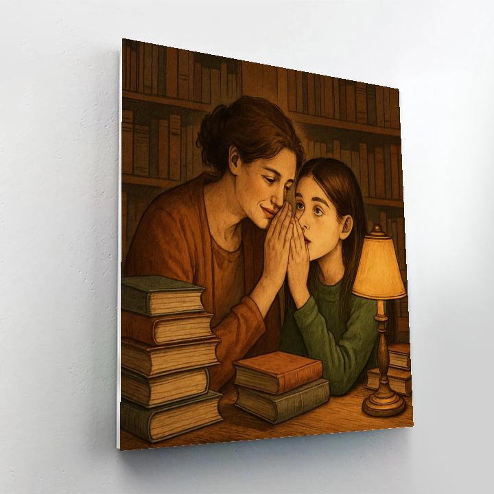 Library Nook Whispered Secrets paint by numbers