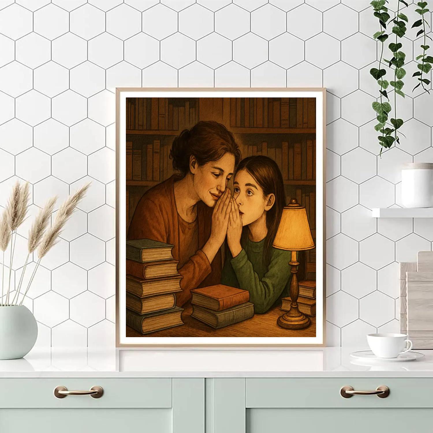 Library Nook Whispered Secrets paint by numbers