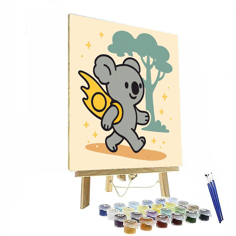 Comet Koala Backpack painting number kit