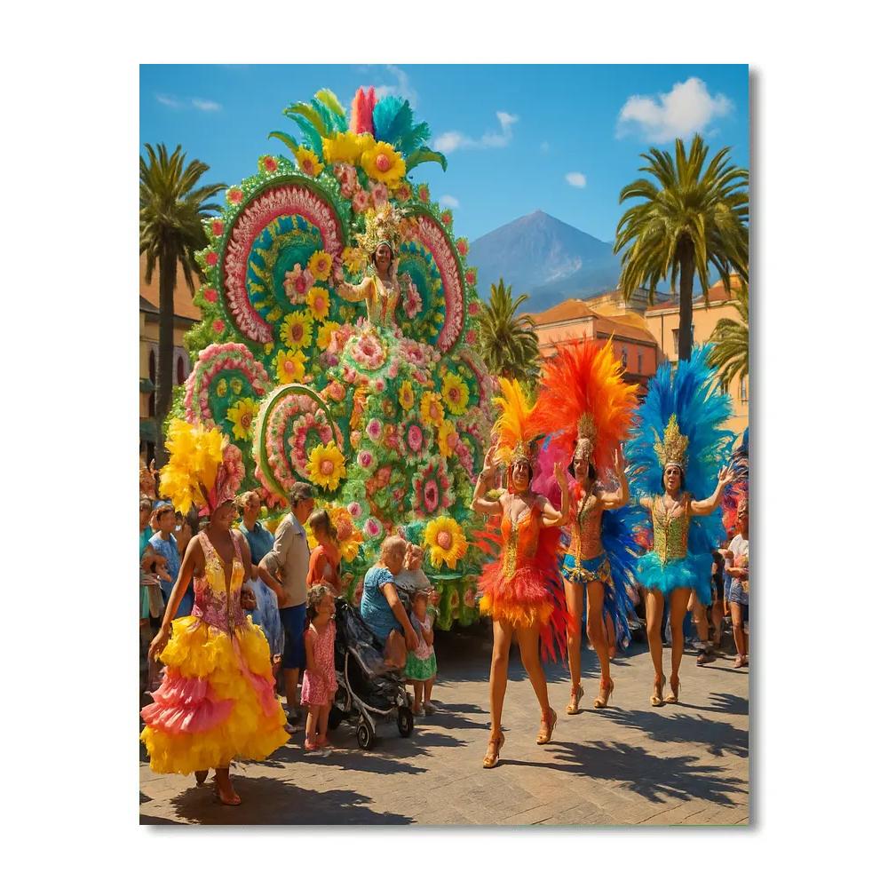 Carnival Of Santa Cruz Tenerife Float Paint by numbers art