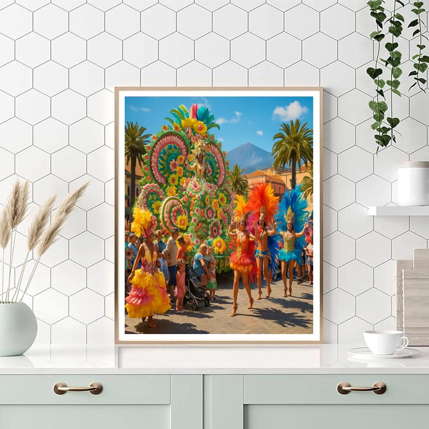 Carnival Of Santa Cruz Tenerife Float Paint by numbers art