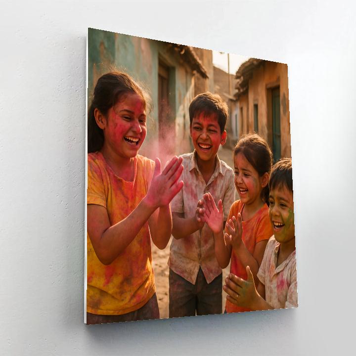 Holi Children Color Play Painting by numbers kit