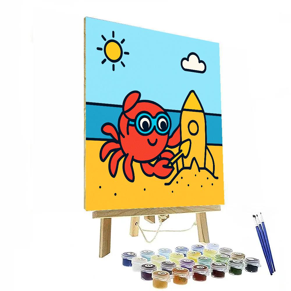 Cosmo Crab Beach Number painting