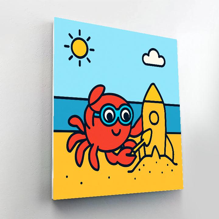 Cosmo Crab Beach Number painting