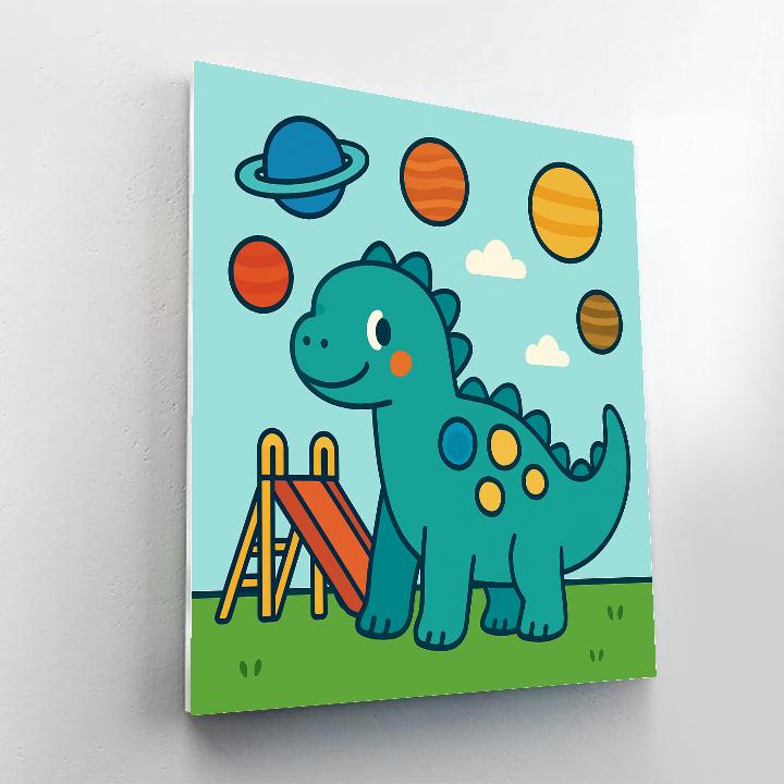 Planetsaurus Park Painting by numbers kit