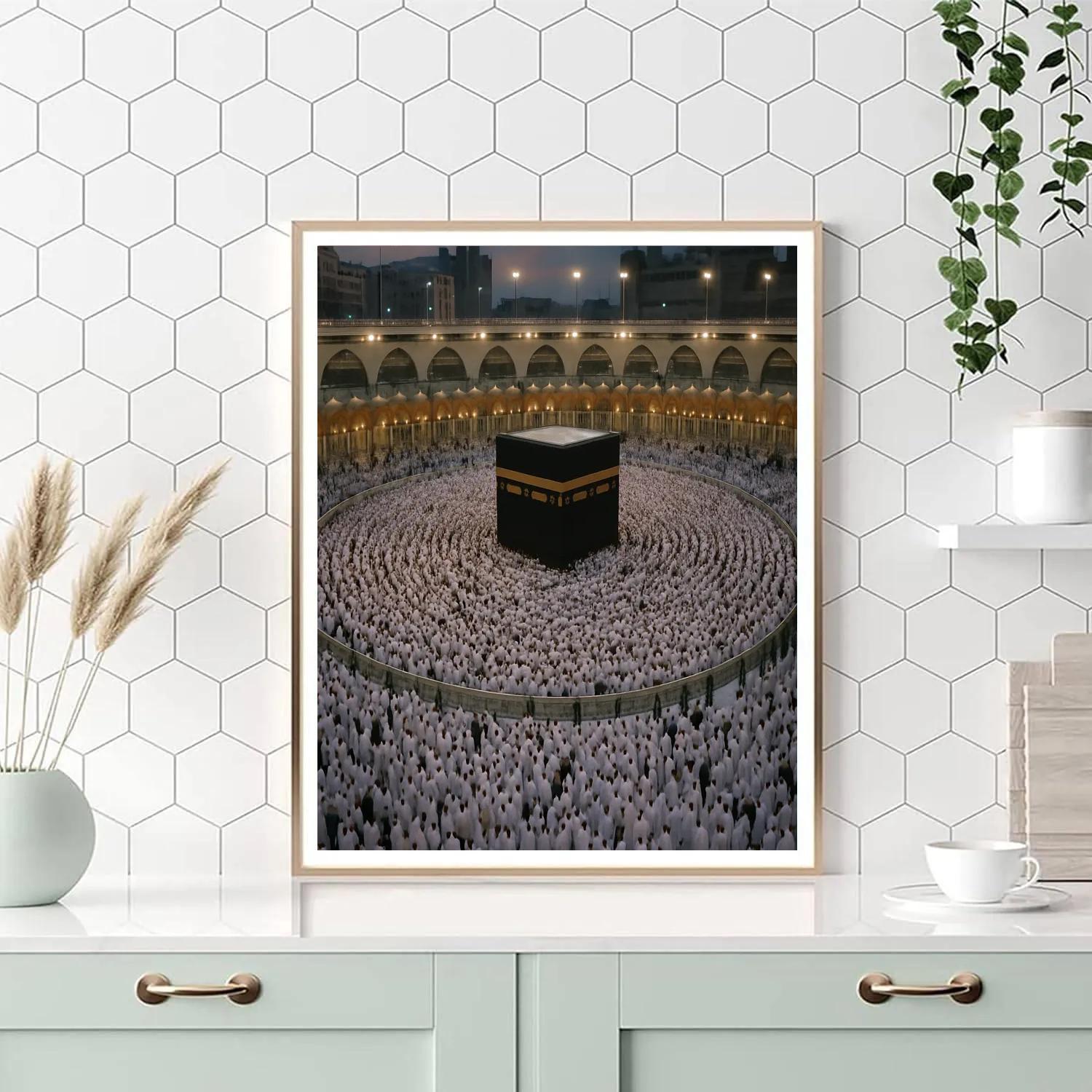 Hajj Pilgrim Tawaf Circle Number painting