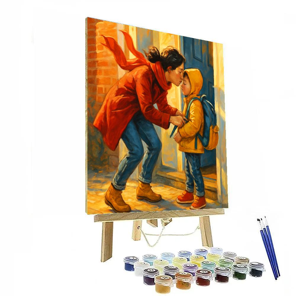 School Run Backpack Kiss Numbered painting kits