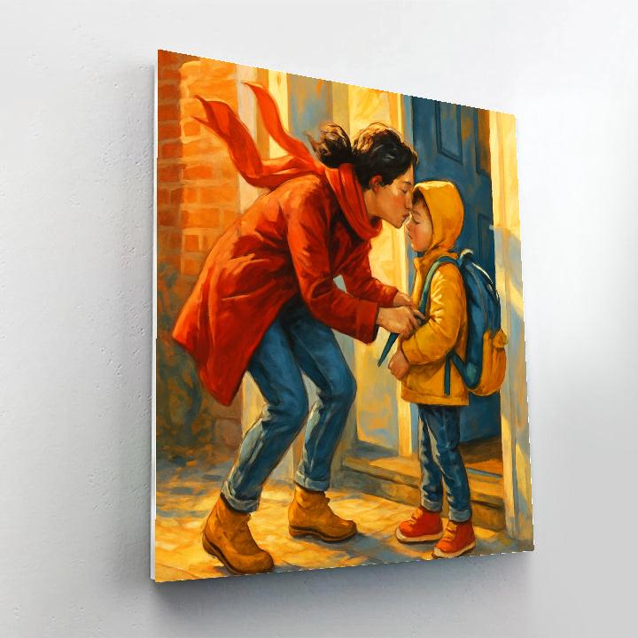 School Run Backpack Kiss Numbered painting kits