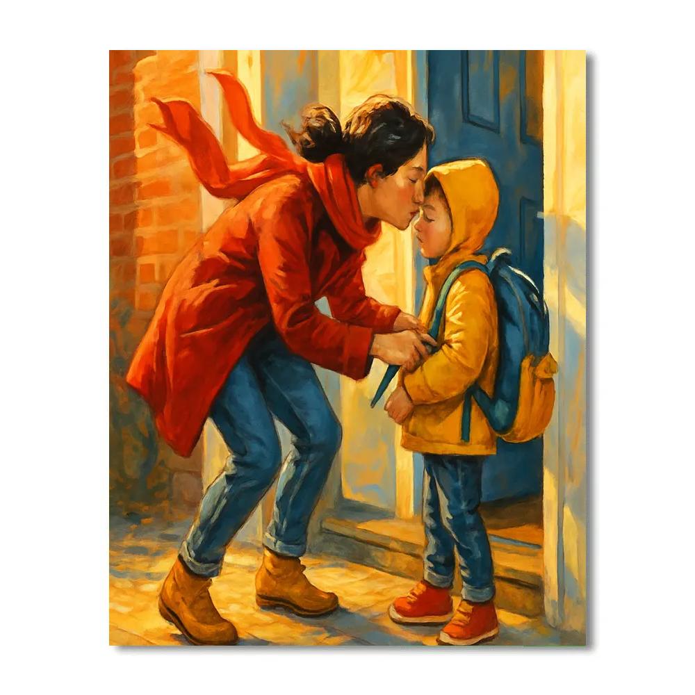 School Run Backpack Kiss Numbered painting kits