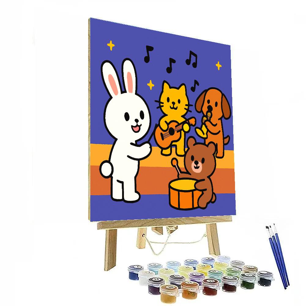 Stargazer Rabbit Orchestra Number painting