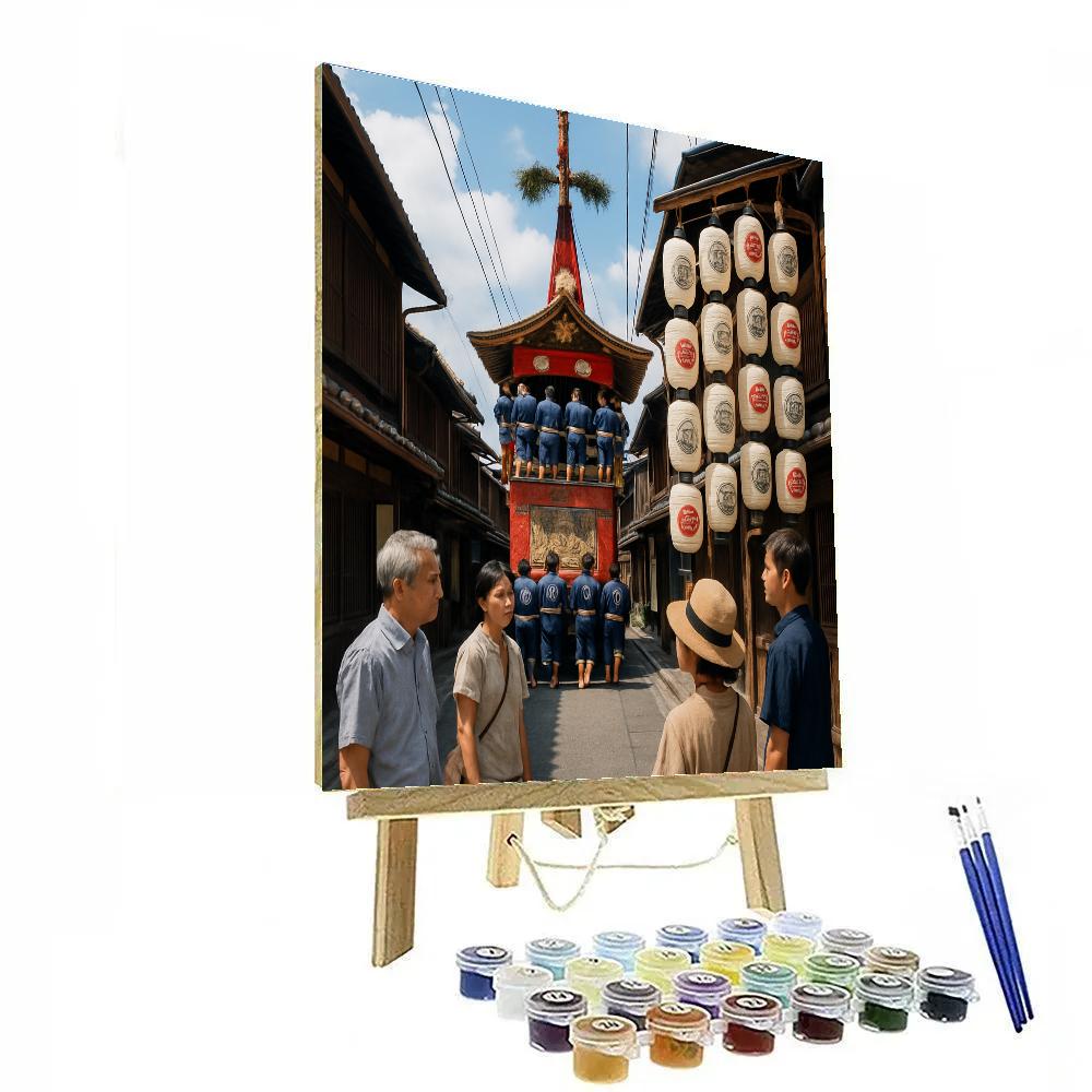 Gion Matsuri Float Parade Number painting