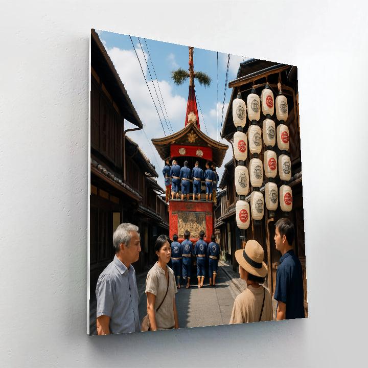 Gion Matsuri Float Parade Number painting