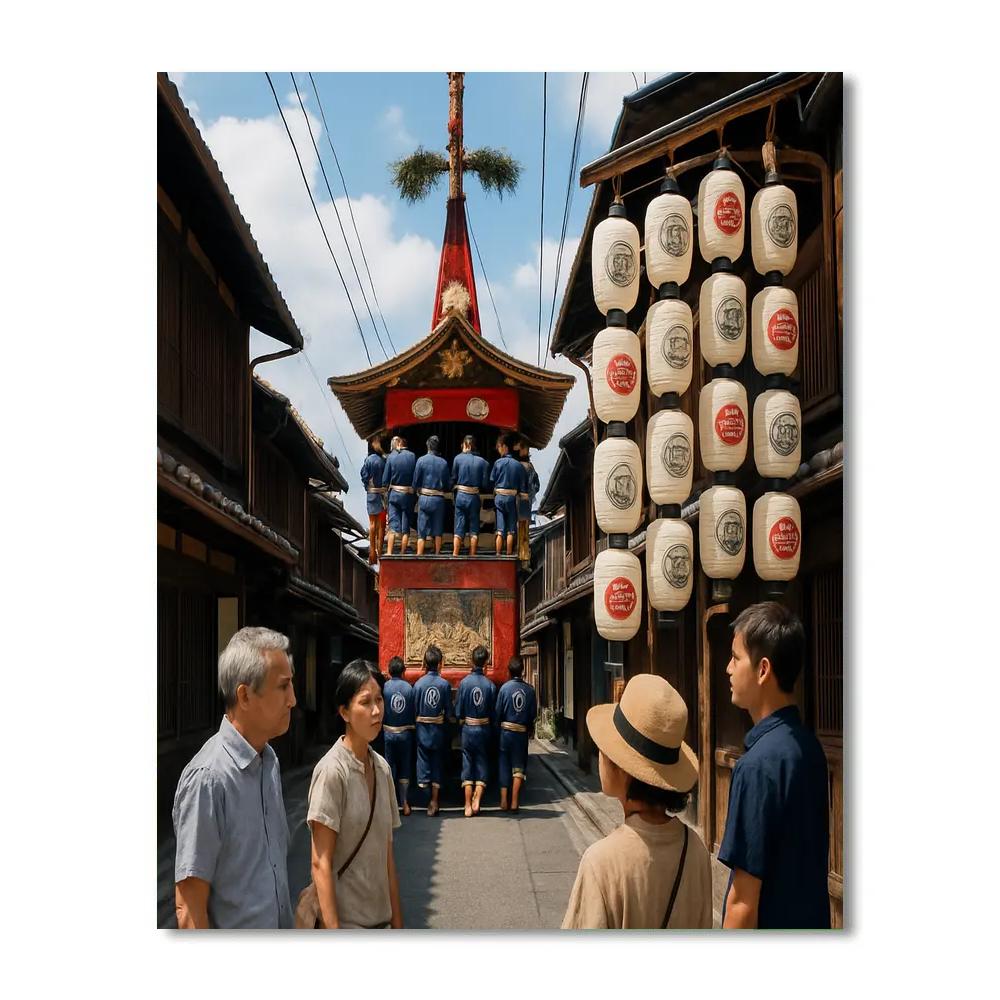 Gion Matsuri Float Parade Number painting