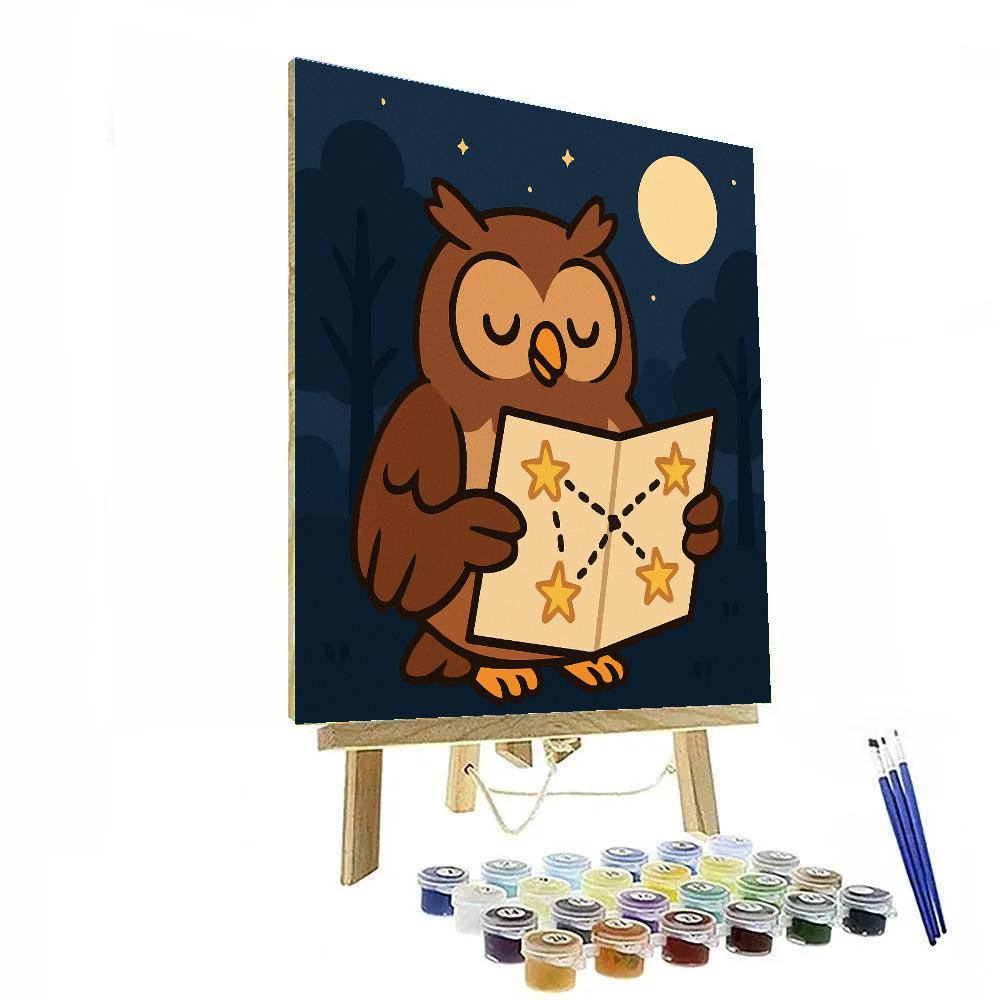 Orbit Owl Map painting number kit