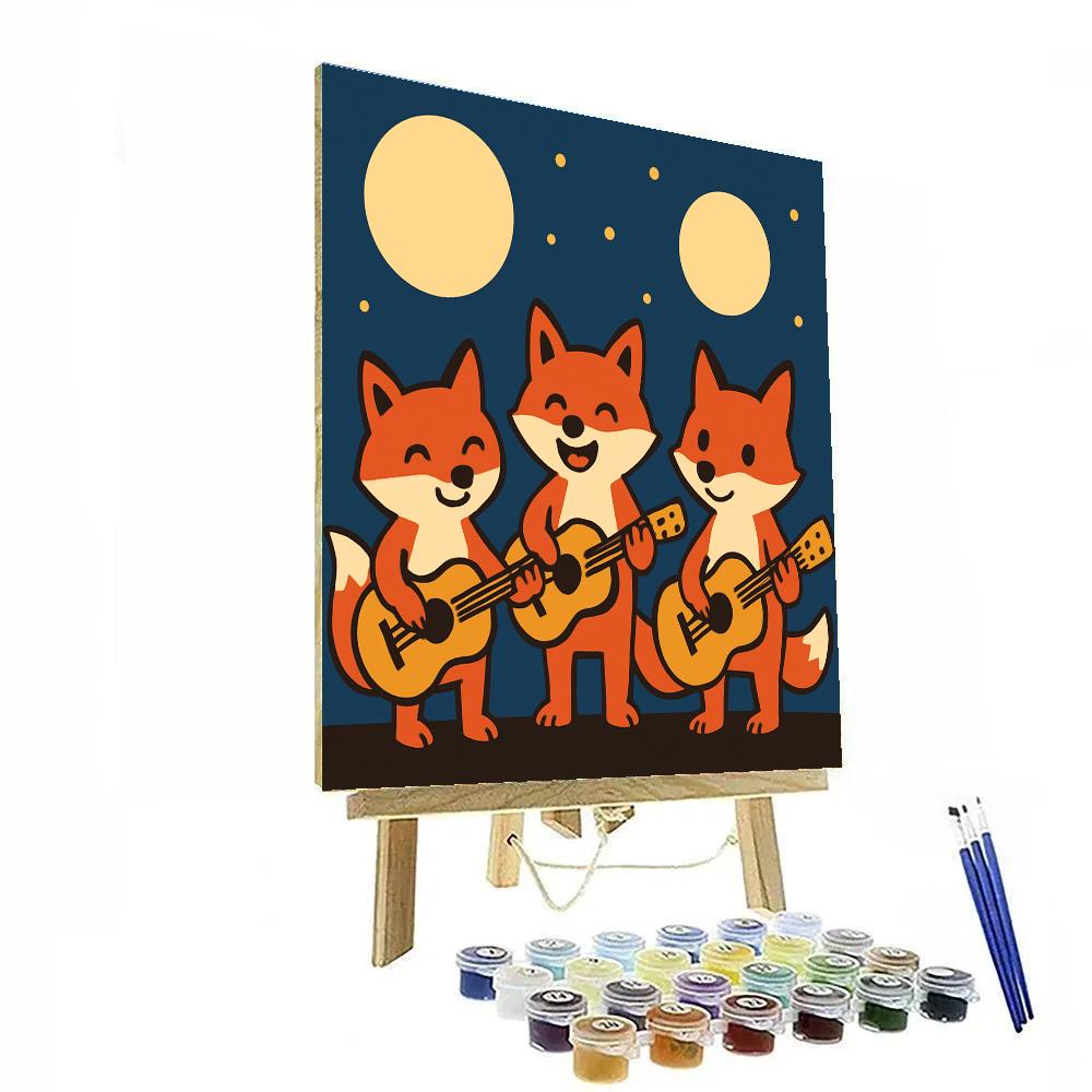 Moonlight Fox Band DIY paint by numbers