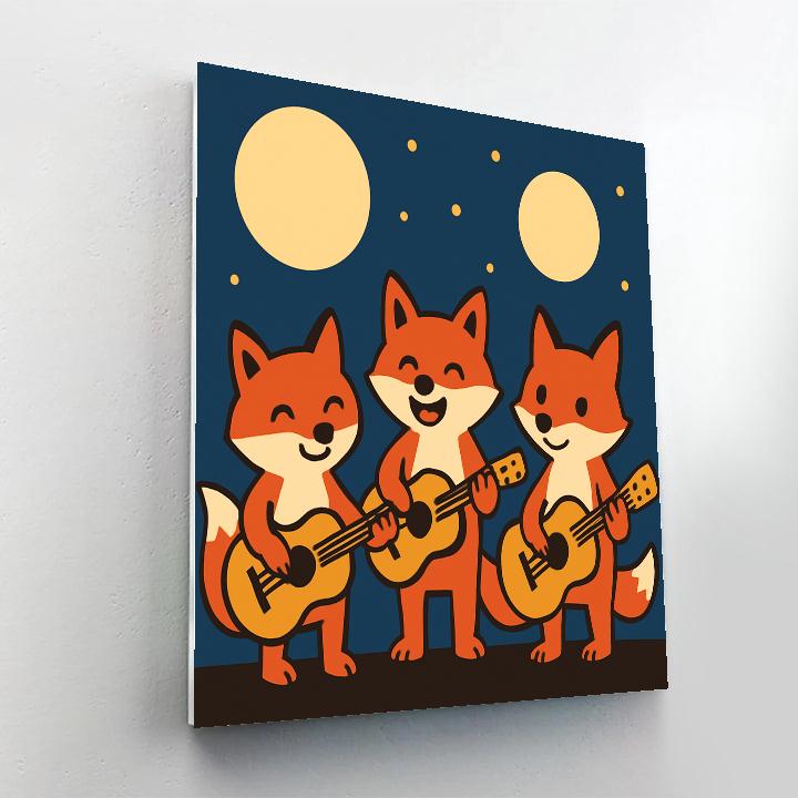 Moonlight Fox Band DIY paint by numbers