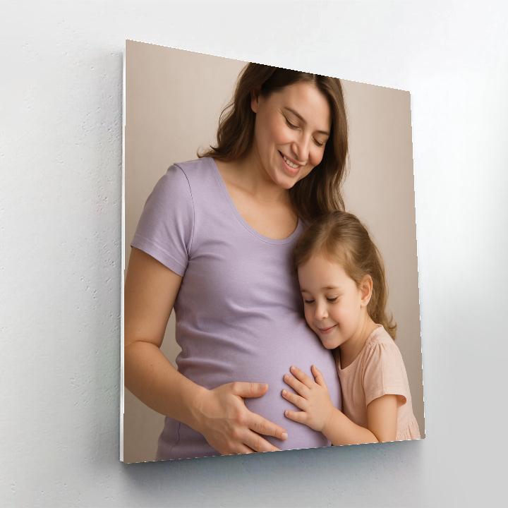 Belly To Baby Heartbeat Connection painting number kit