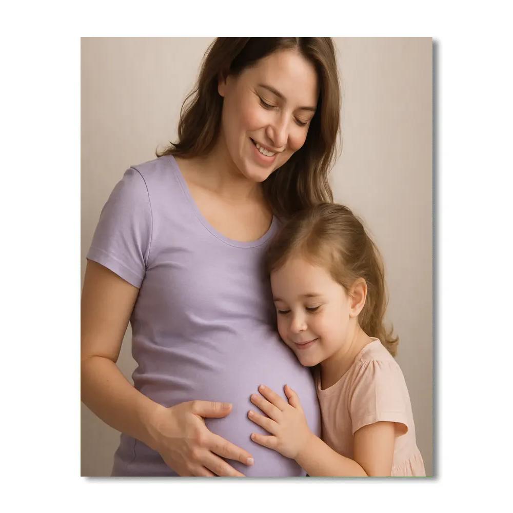 Belly To Baby Heartbeat Connection painting number kit