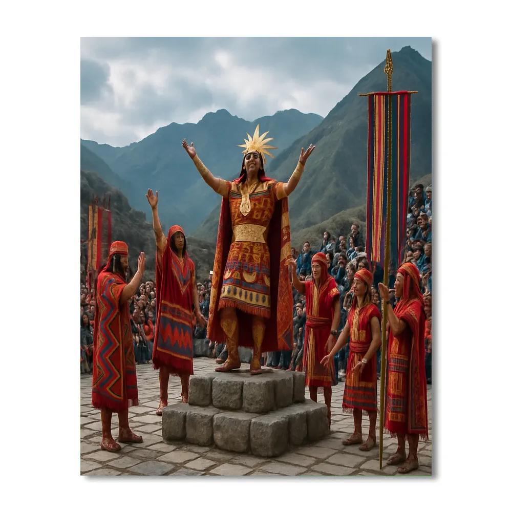 Inti Raymi Cuzco Highlands paint by number