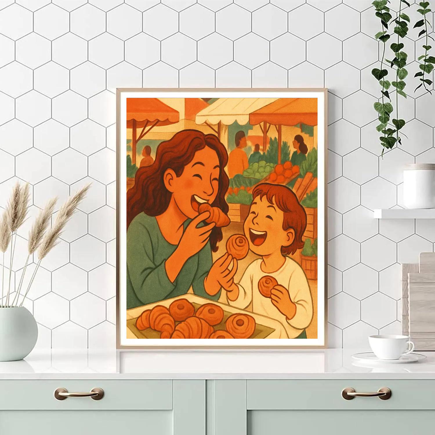 Sunday Market Shared Treats DIY paint by numbers