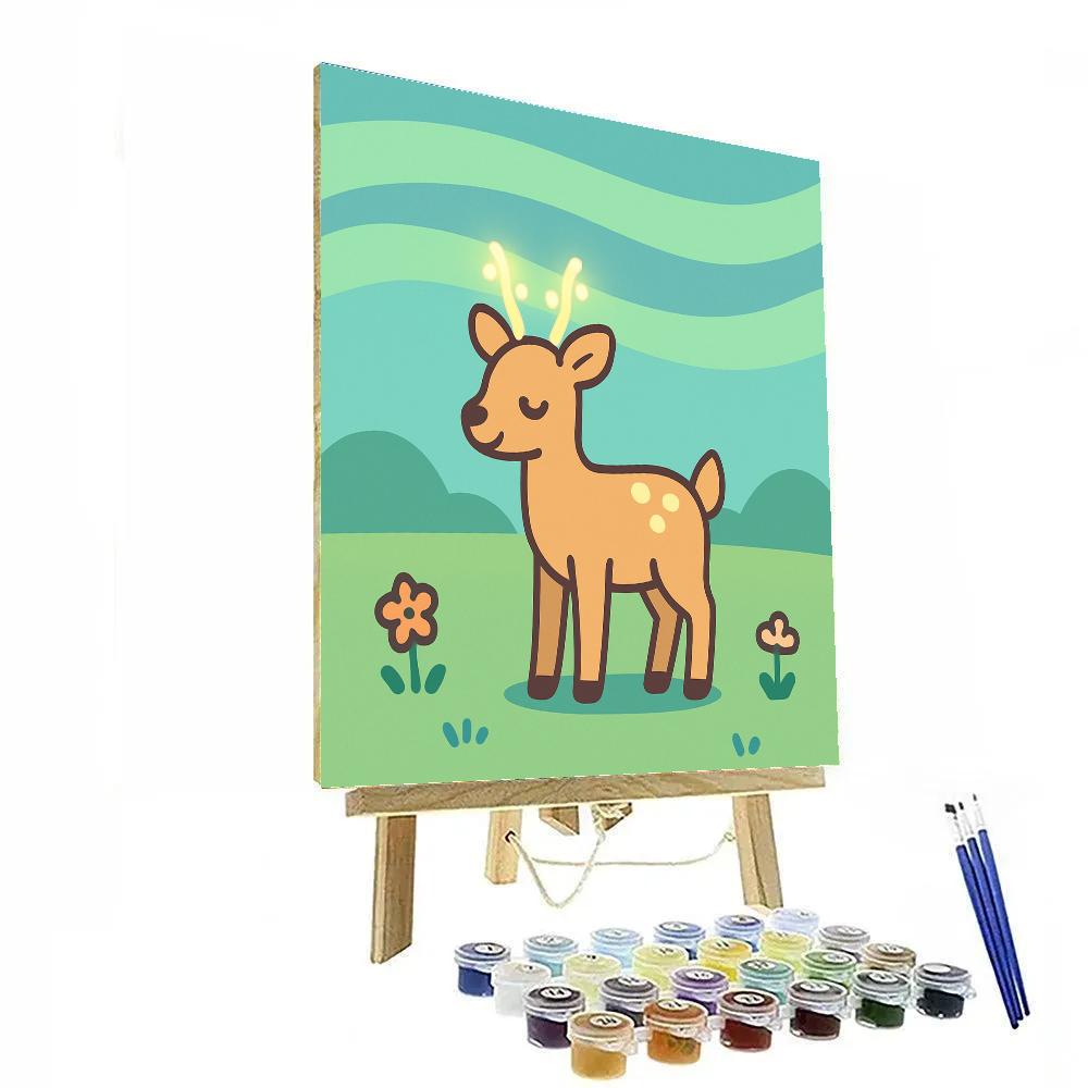 Aurora Deer Meadow Paint by numbers art
