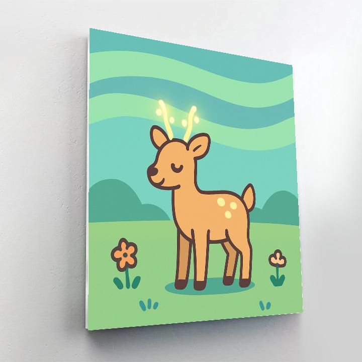 Aurora Deer Meadow Paint by numbers art