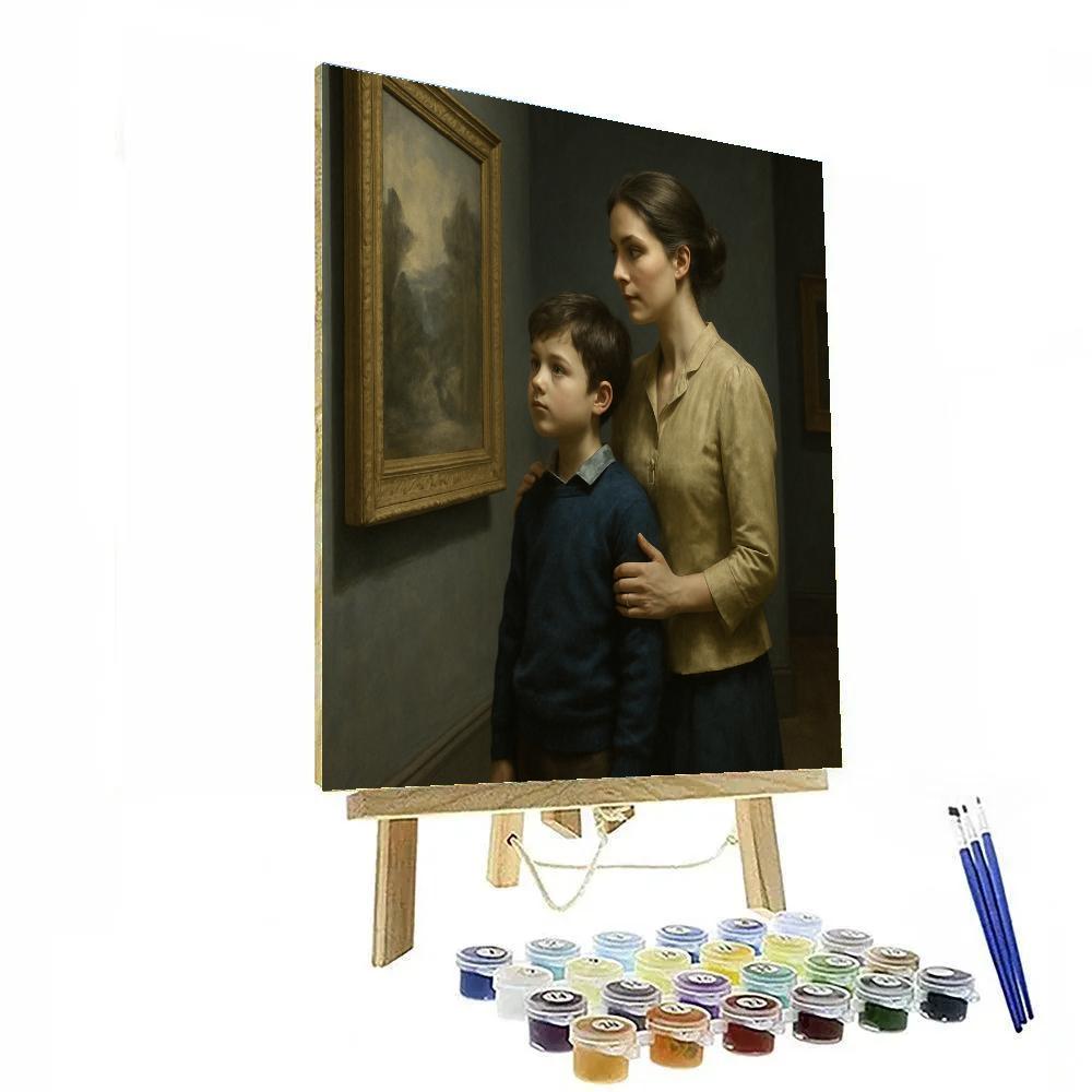 Museum Gallery Quiet Reflection Paint by numbers art