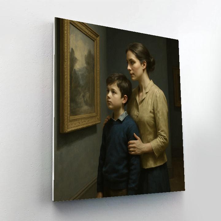 Museum Gallery Quiet Reflection Paint by numbers art
